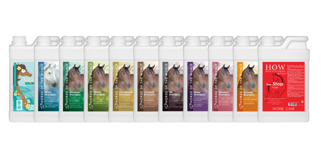 Présentation de la gamme de Shampooings pour les produits Horse Of The World.
